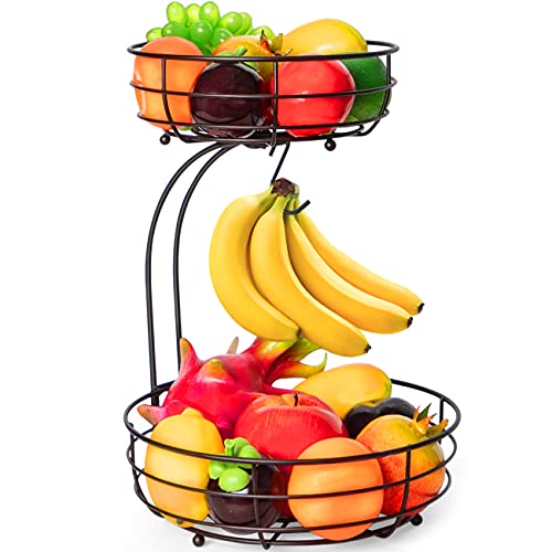 Two-Layer Wire Fruit Basket for the Tabletop