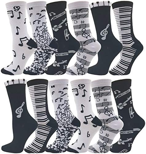 Novelty Musically Themed Socks for Girls