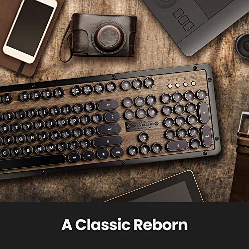Retro-Chic Luxury USB-Powered Mechanical Keyboard