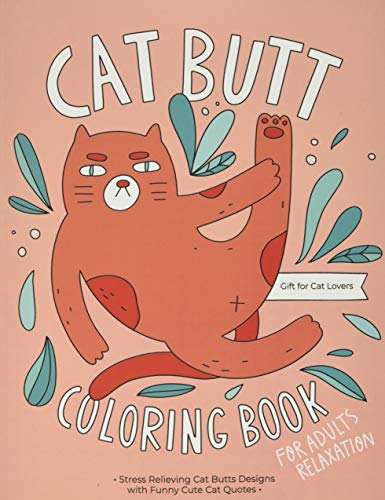 Relaxing Humorous Cat Coloring Book
