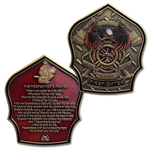 Beautifully Detailed Firefighter Challenge Coin 