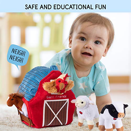 Cuddly and Soft Stuffed Farm Animal Toys