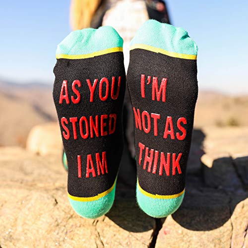 Novelty Cannabis Smoker Knit Socks