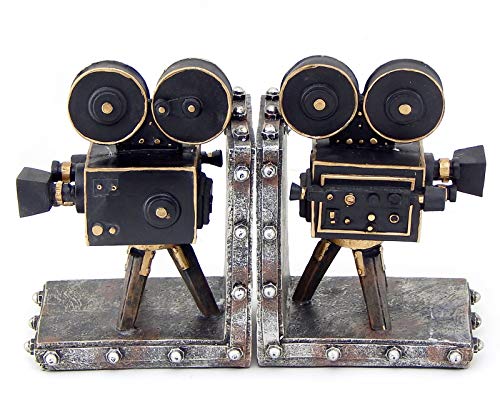 Vintage Themed Movie Reel Bookends