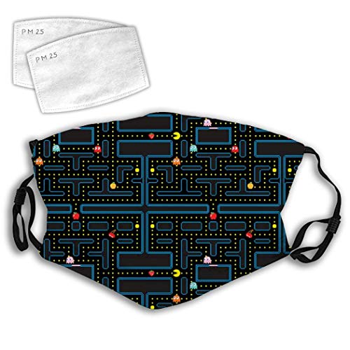 Retro Pacman Face Mask 