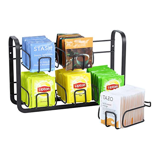 Minimalistic, Mountable, High Capacity Tea Bag Organizer Rack