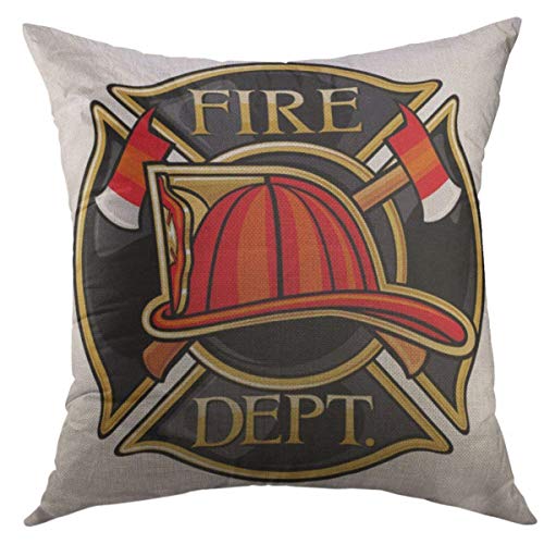 Firefighter-Themed Throw Pillow Cases for a Standout Living Room 