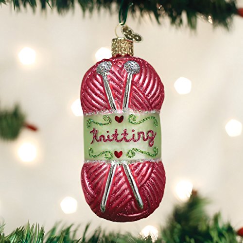 Knitting Yarn Christmas Tree Ornament