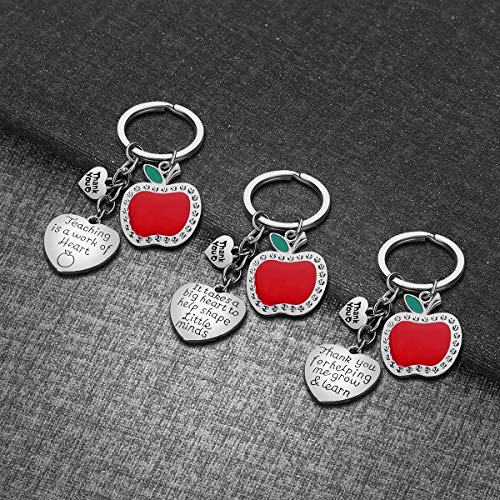 Apple Pendant and Keychain Jewelry Set
