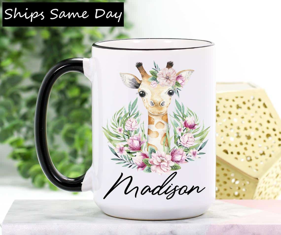 Giraffe Lover’s New Favorite Coffee Mug