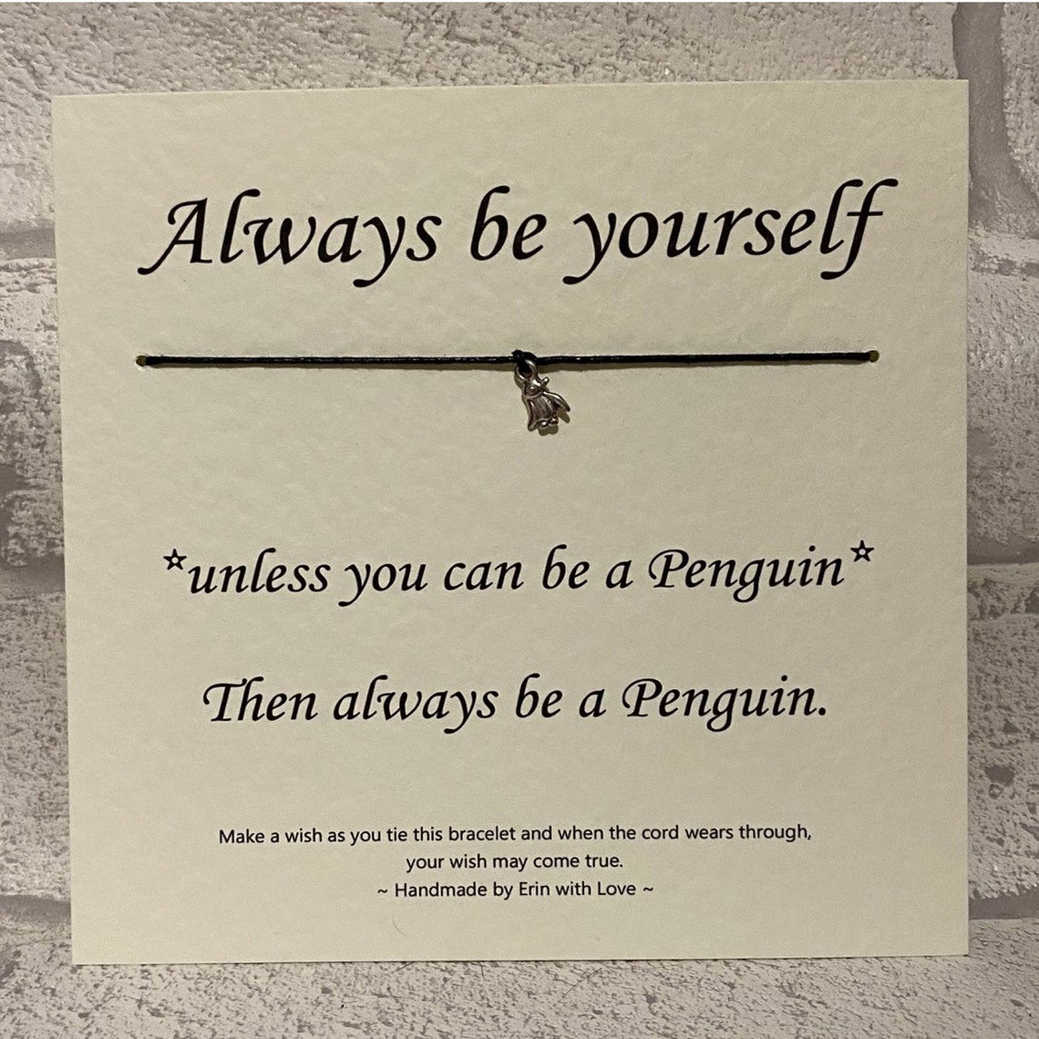 Being a Penguin Wishing Bracelet