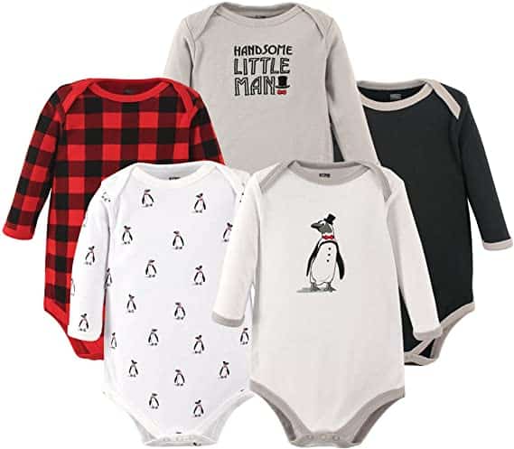 Little Penguin Long-Sleeve Bodysuits