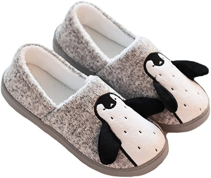 Cozy and Fuzzy Penguin Slippers