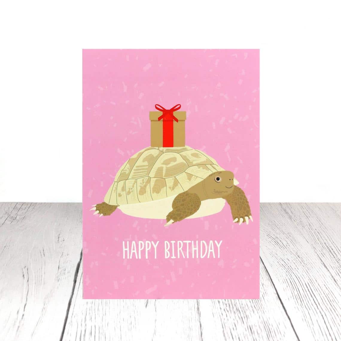 Smiling Tortoise Birthday Card