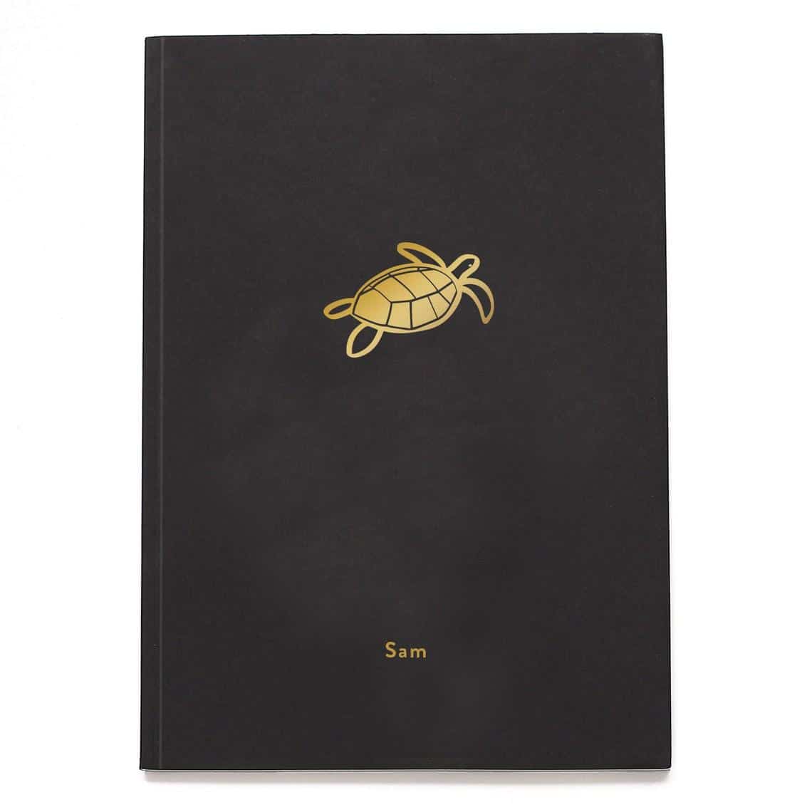 Cute Personalized Turtle Notebook