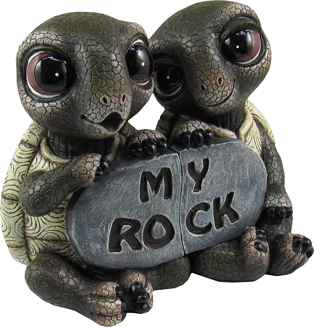 Romantic Two-Piece Turtle Figurine