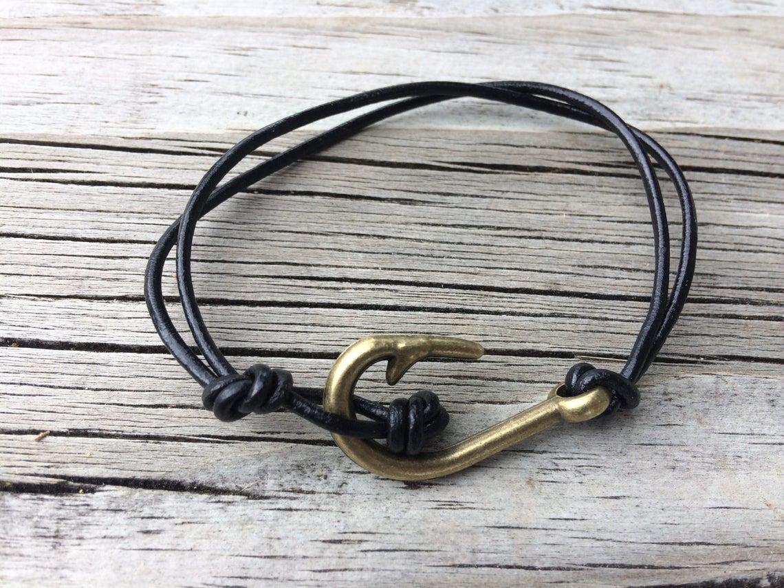 Personalized Fishing Hook Bracelet