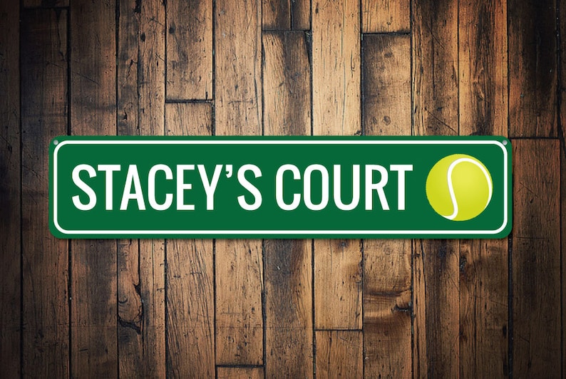 Custom Tennis Court Sign 