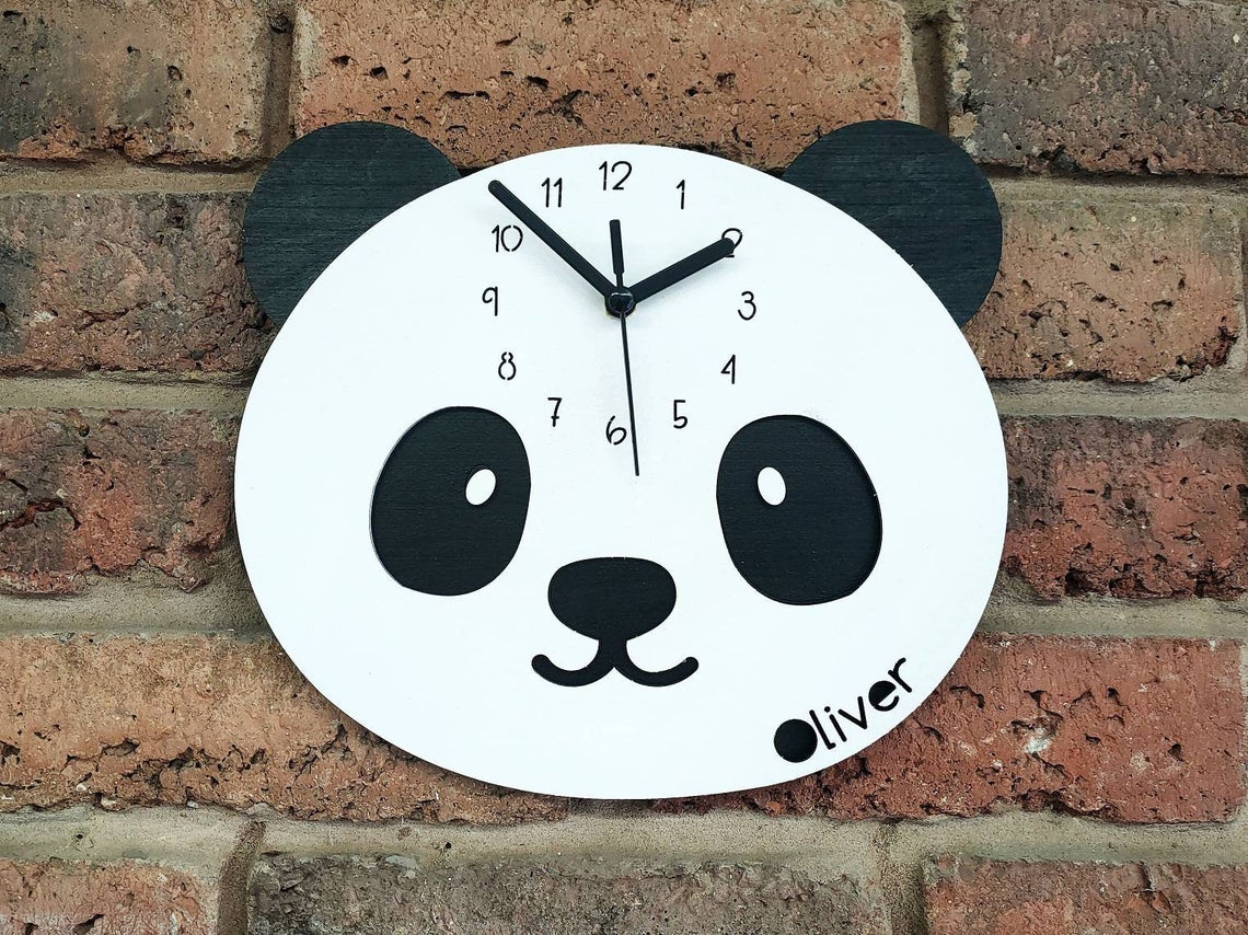 Satisfied Panda Clock