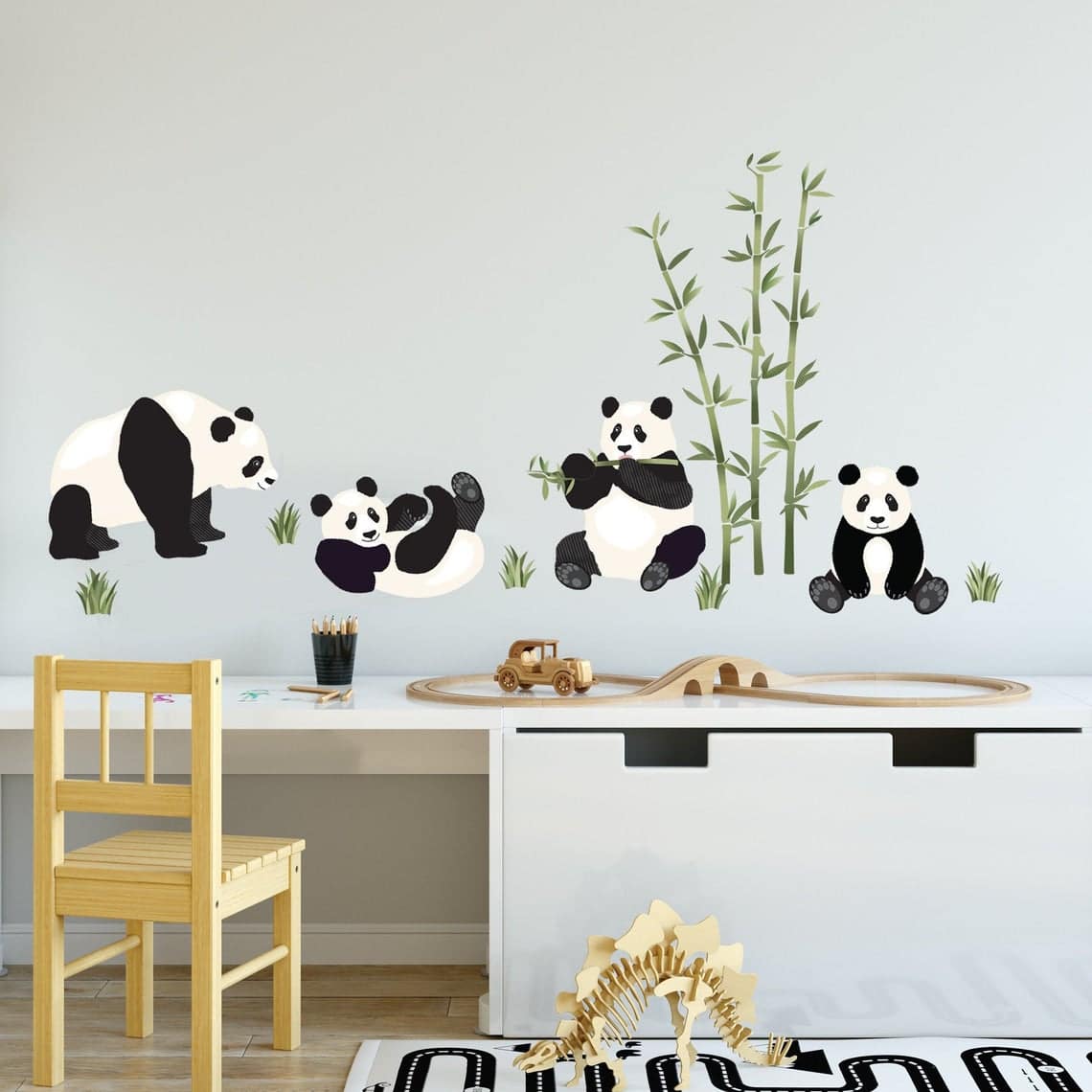 Pandas Being Pandas Decal Set