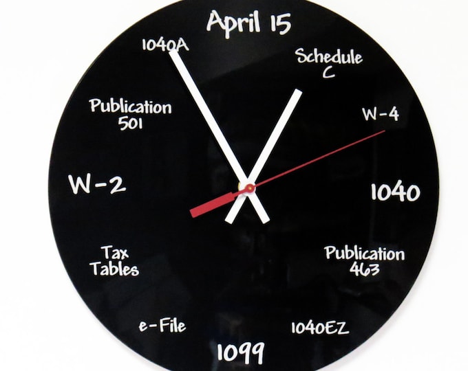 The Tax Accountant’s Chalkboard Clock