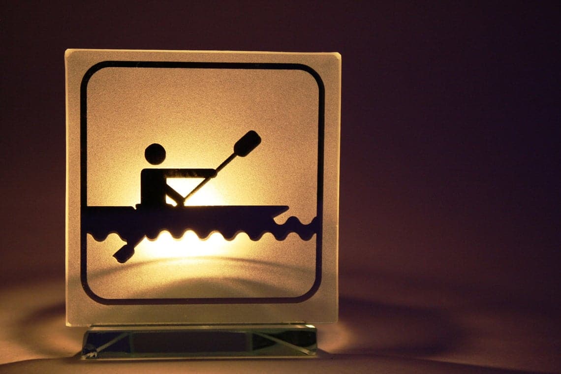 Handmade Candle Holder for Every Kayaking Fanatic