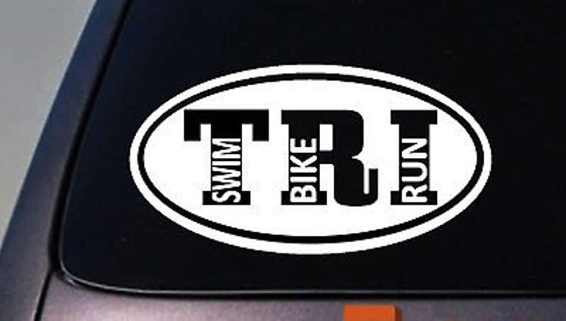 Triathlon Car Sticker/Decal