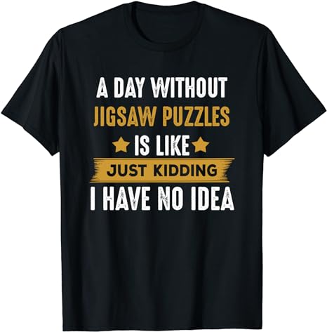 Novelty Tee for Puzzle Fans