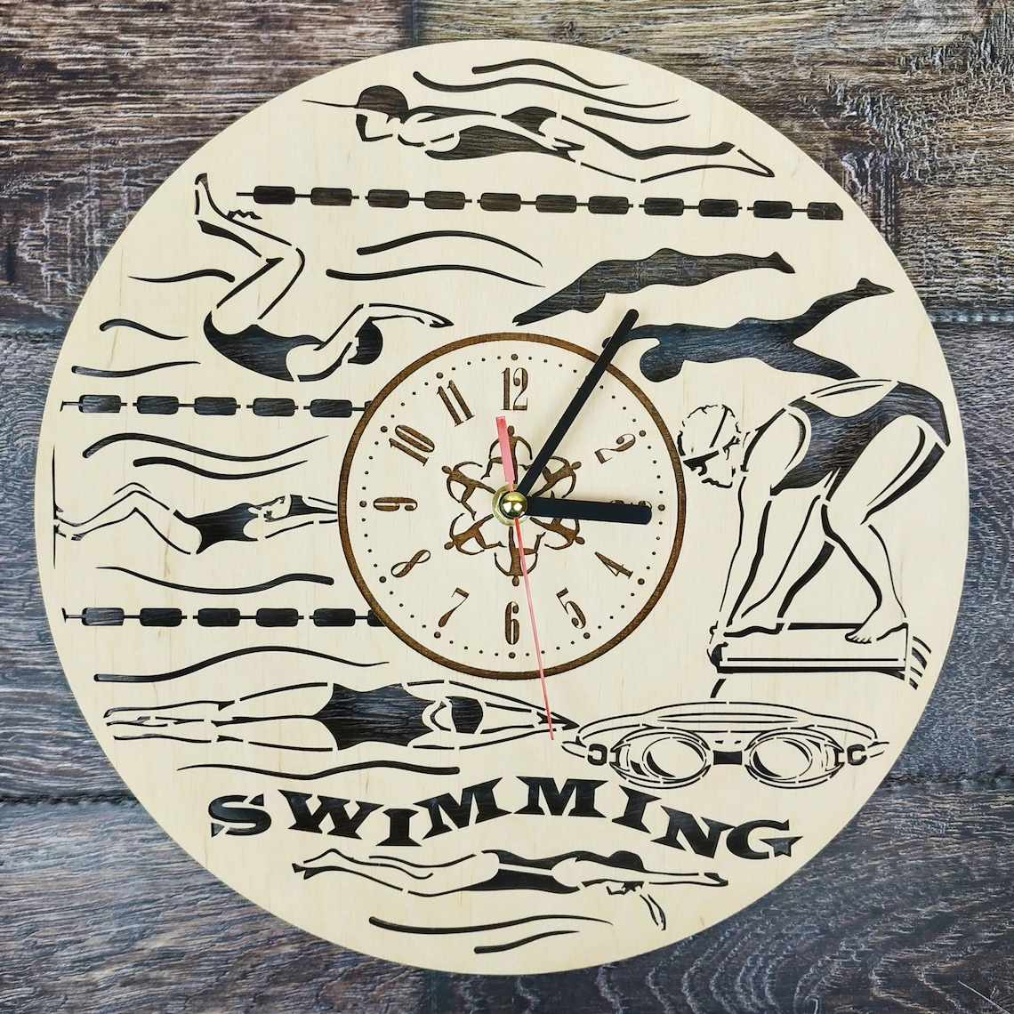 Wall Clock for Swimmers
