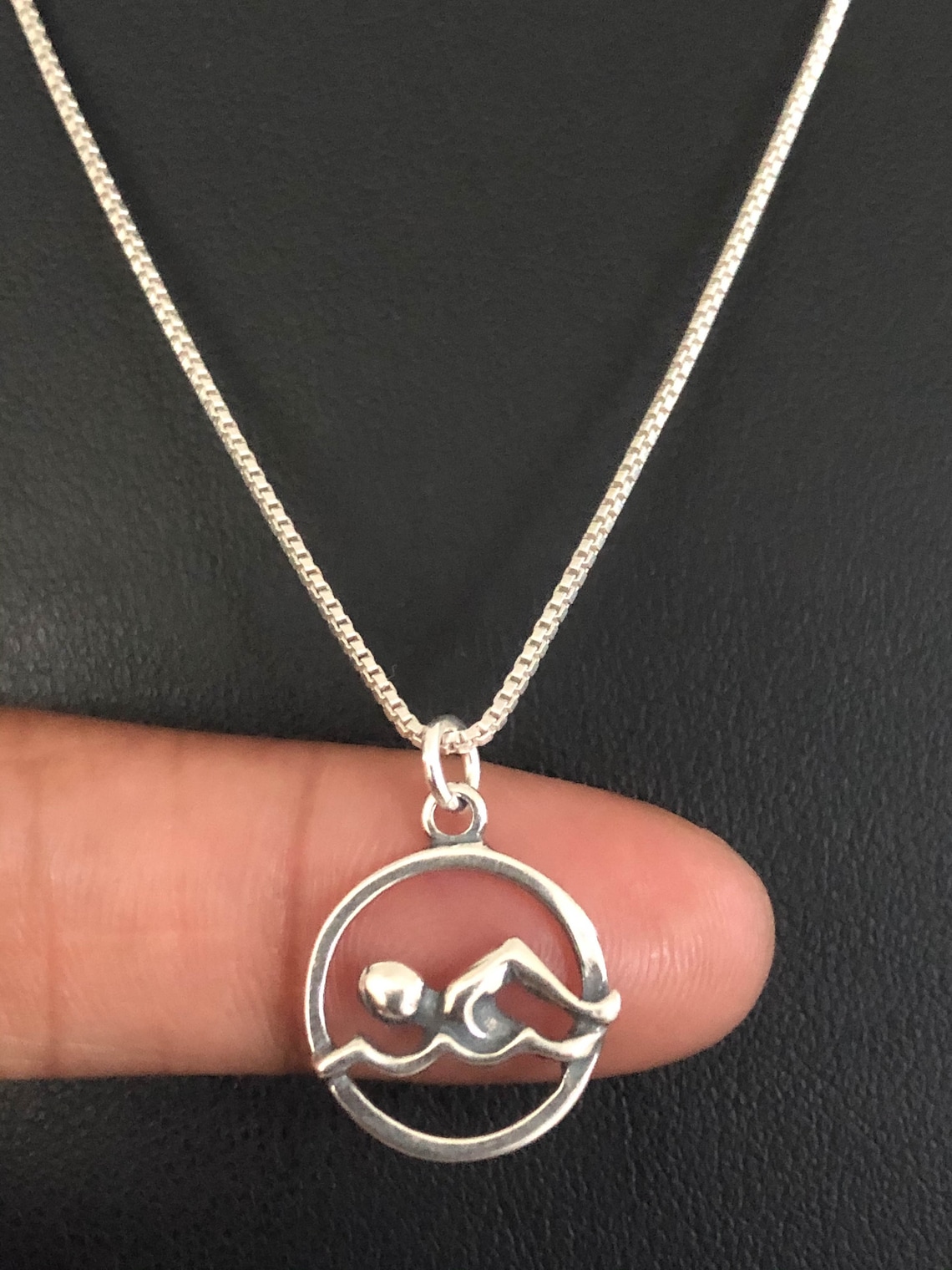 Sterling Swimmer’s Necklace