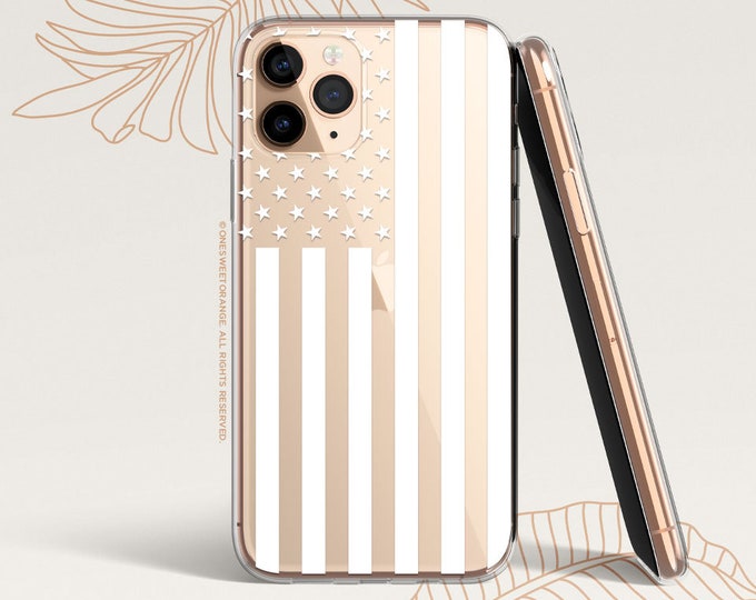 Gold American Flag Silicone Phone Case