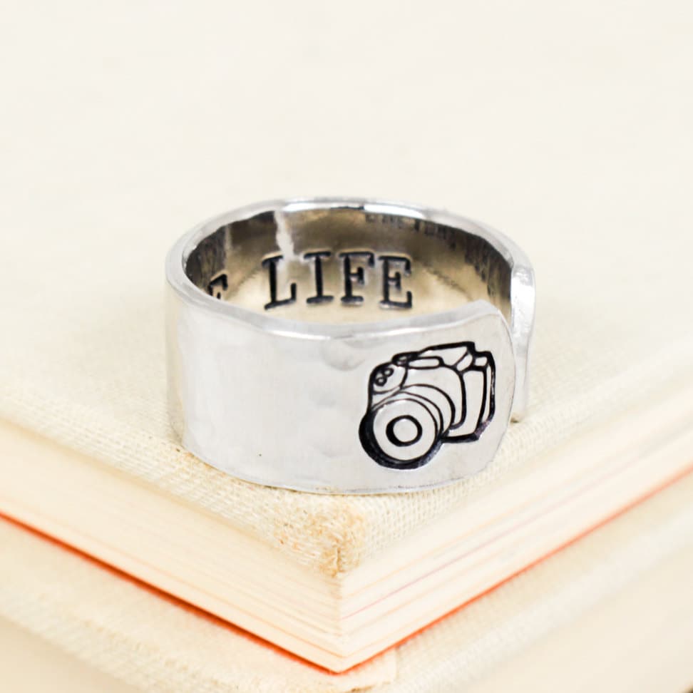 Handmade Aluminum Ring for Passionate Photographers