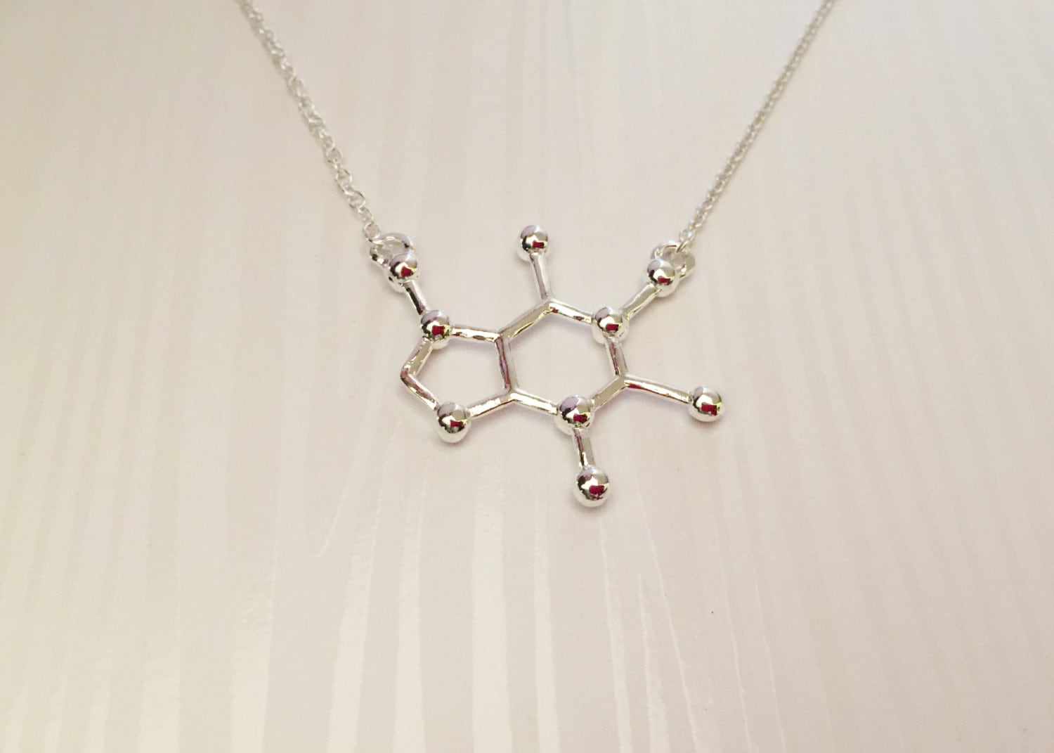 Molecular Caffeine Necklace 