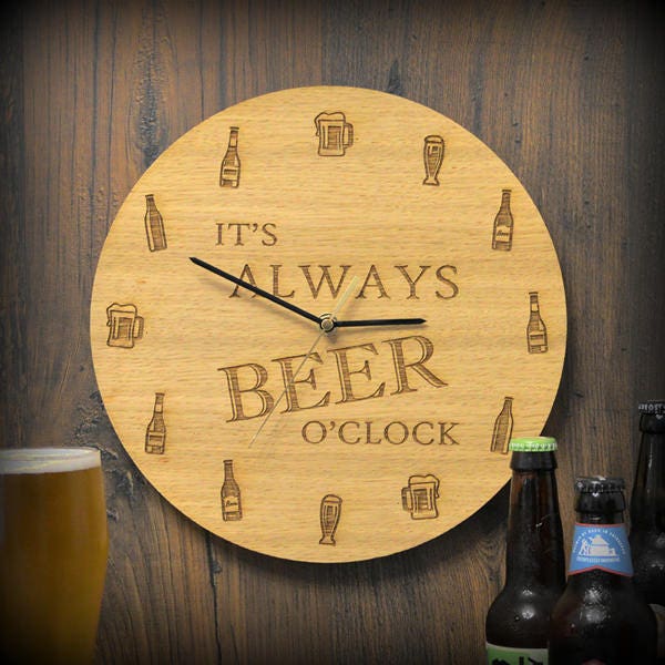 Always Time for Beer Wall Clock