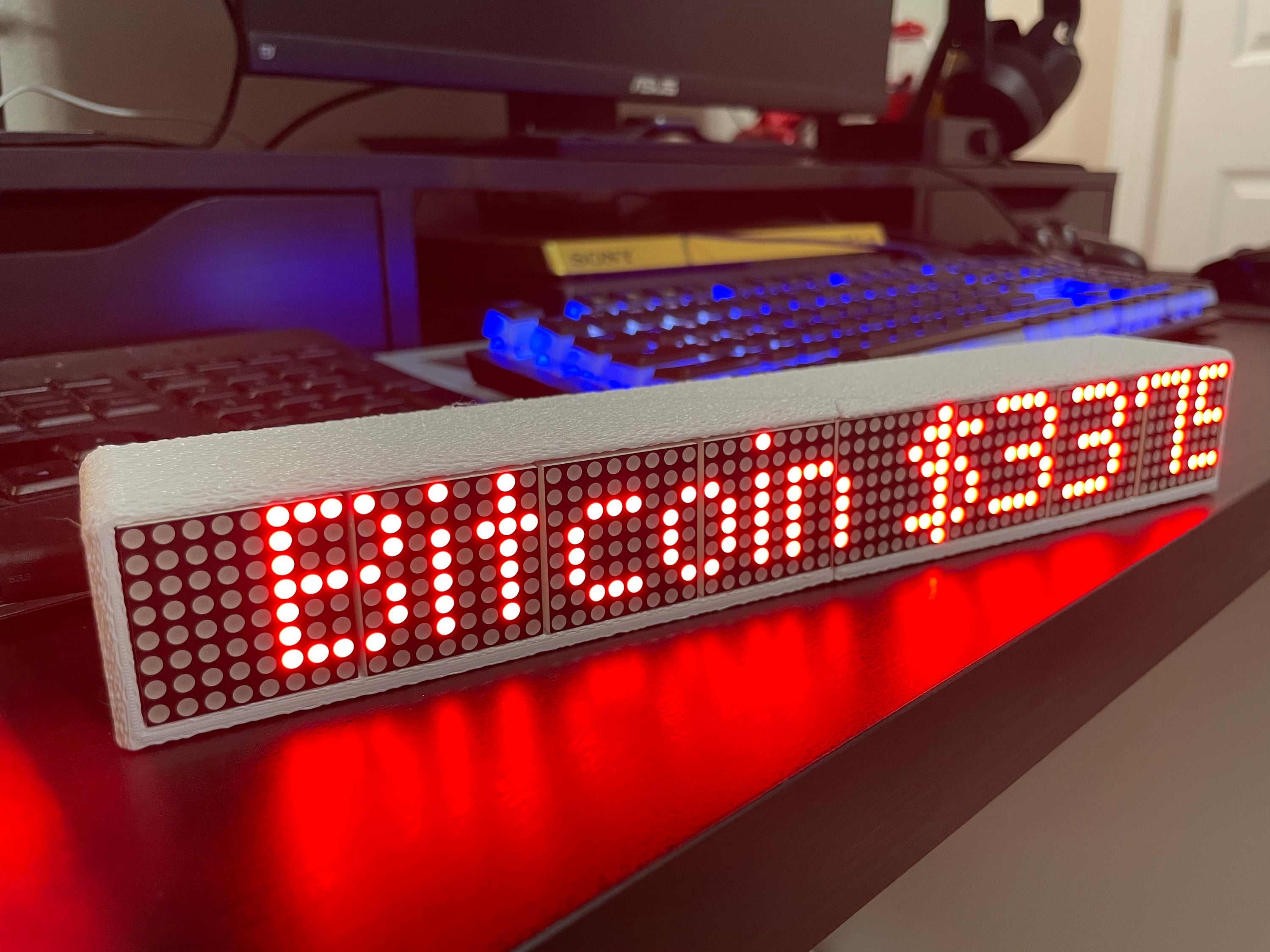 Programmable Bright LED Cryptocurrency Ticker 