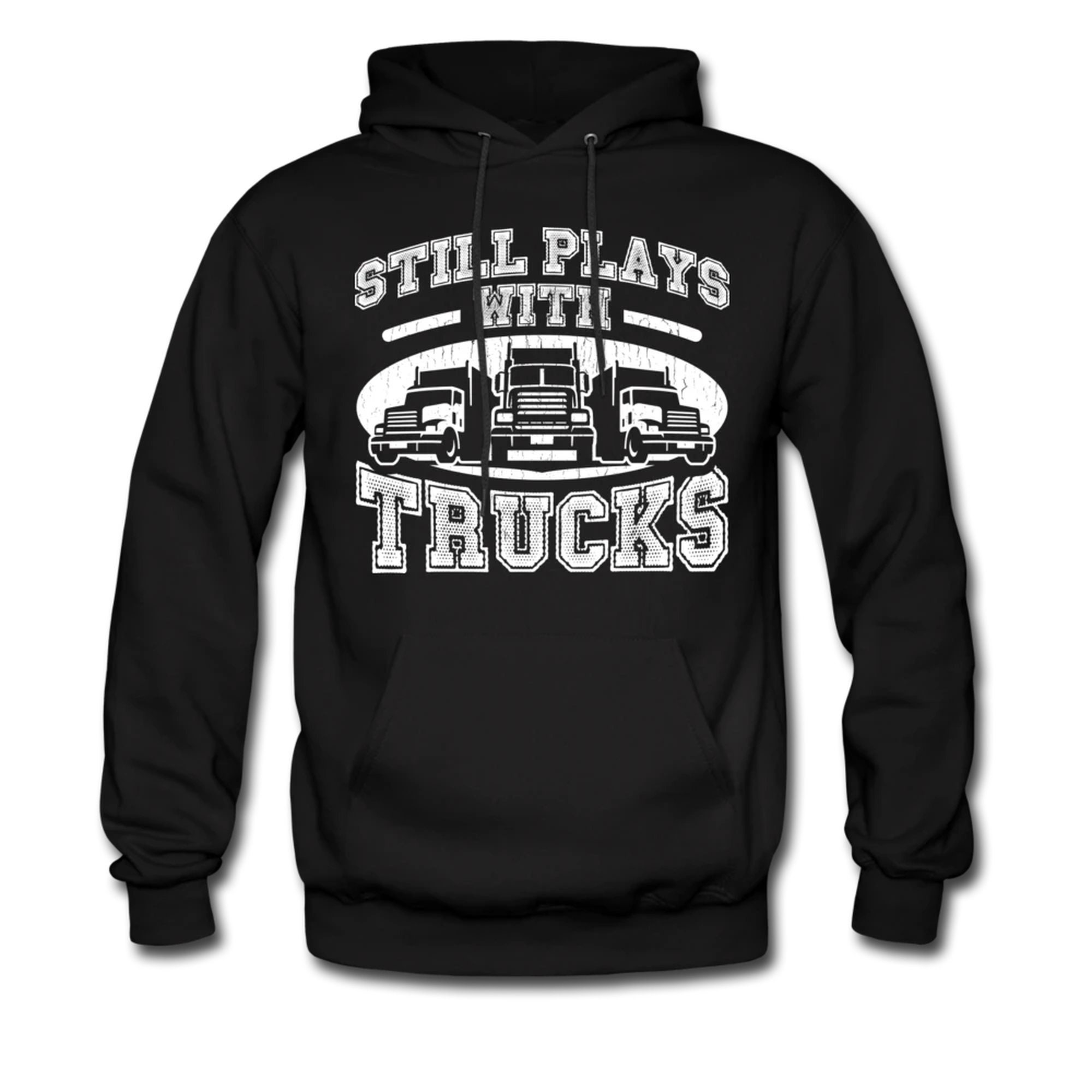 Stylish Trucker-Themed Pullover Hoodie