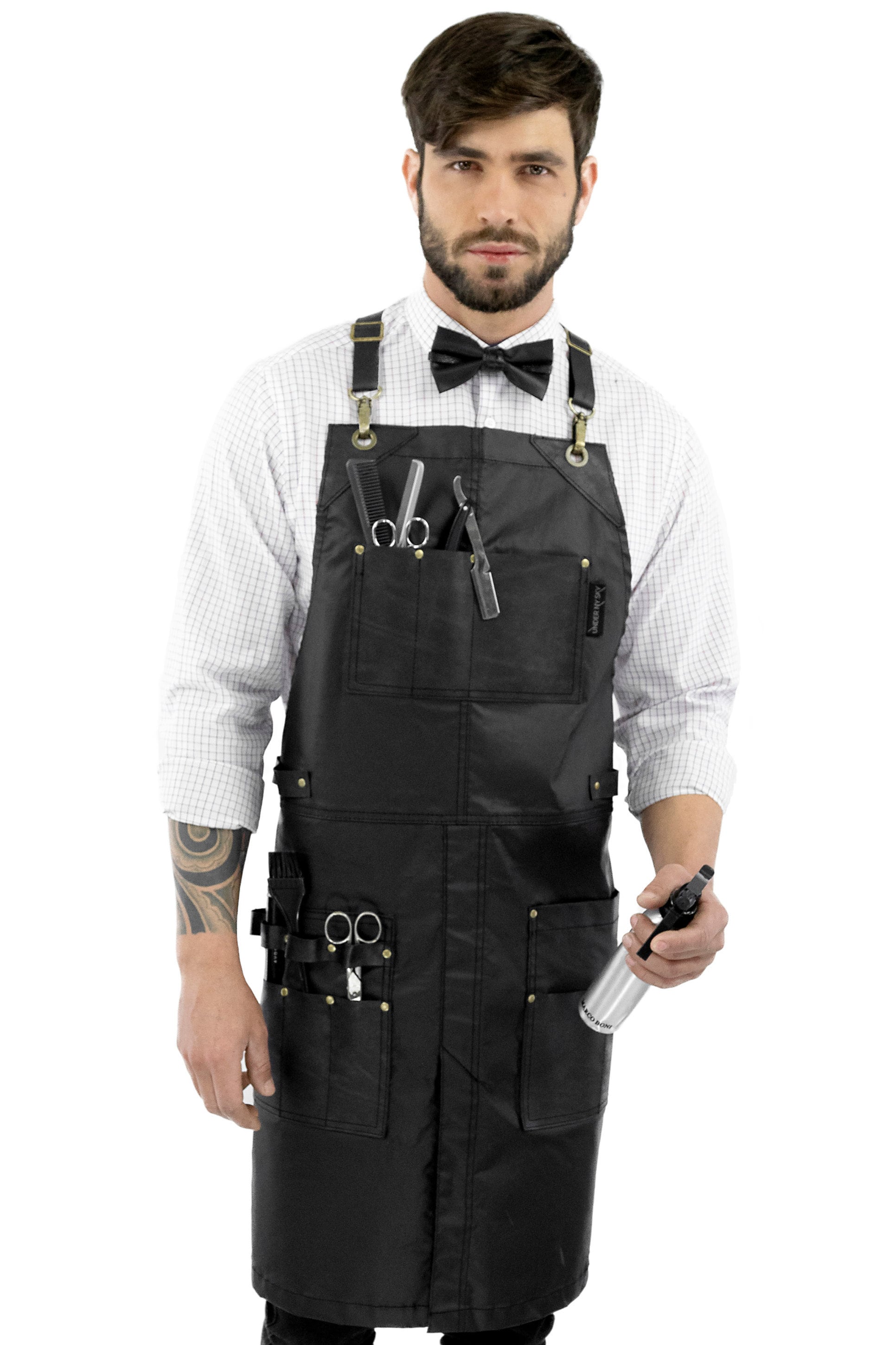 Barber’s Apron with Leather Straps