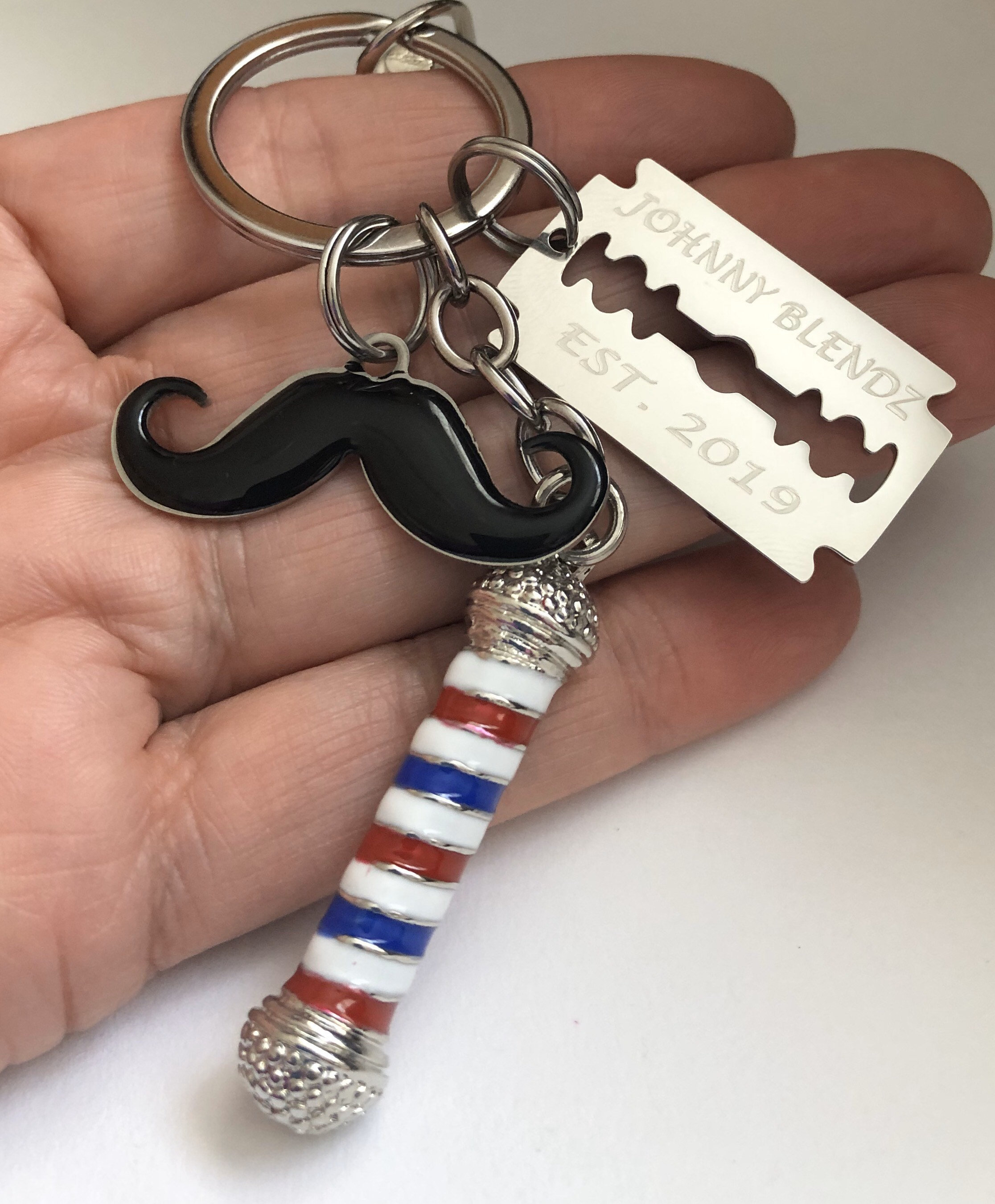 Personalized Keychain for Your Favorite Barber 