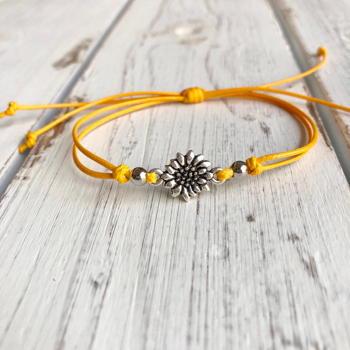 Sunflower Friendship Bracelet/Anklet
