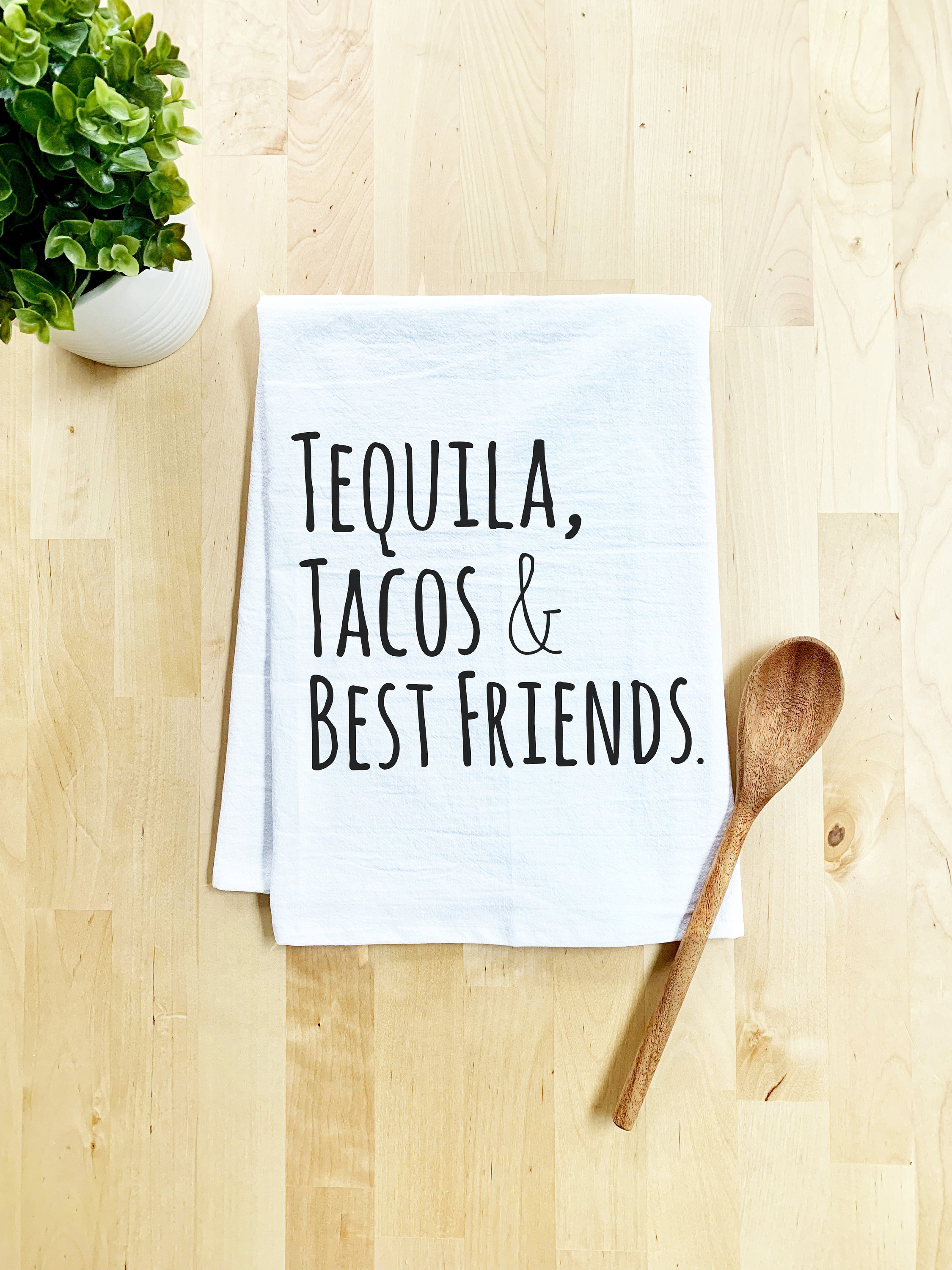 Adorable Screen-Printed Tequila-Inspired Dish Towel