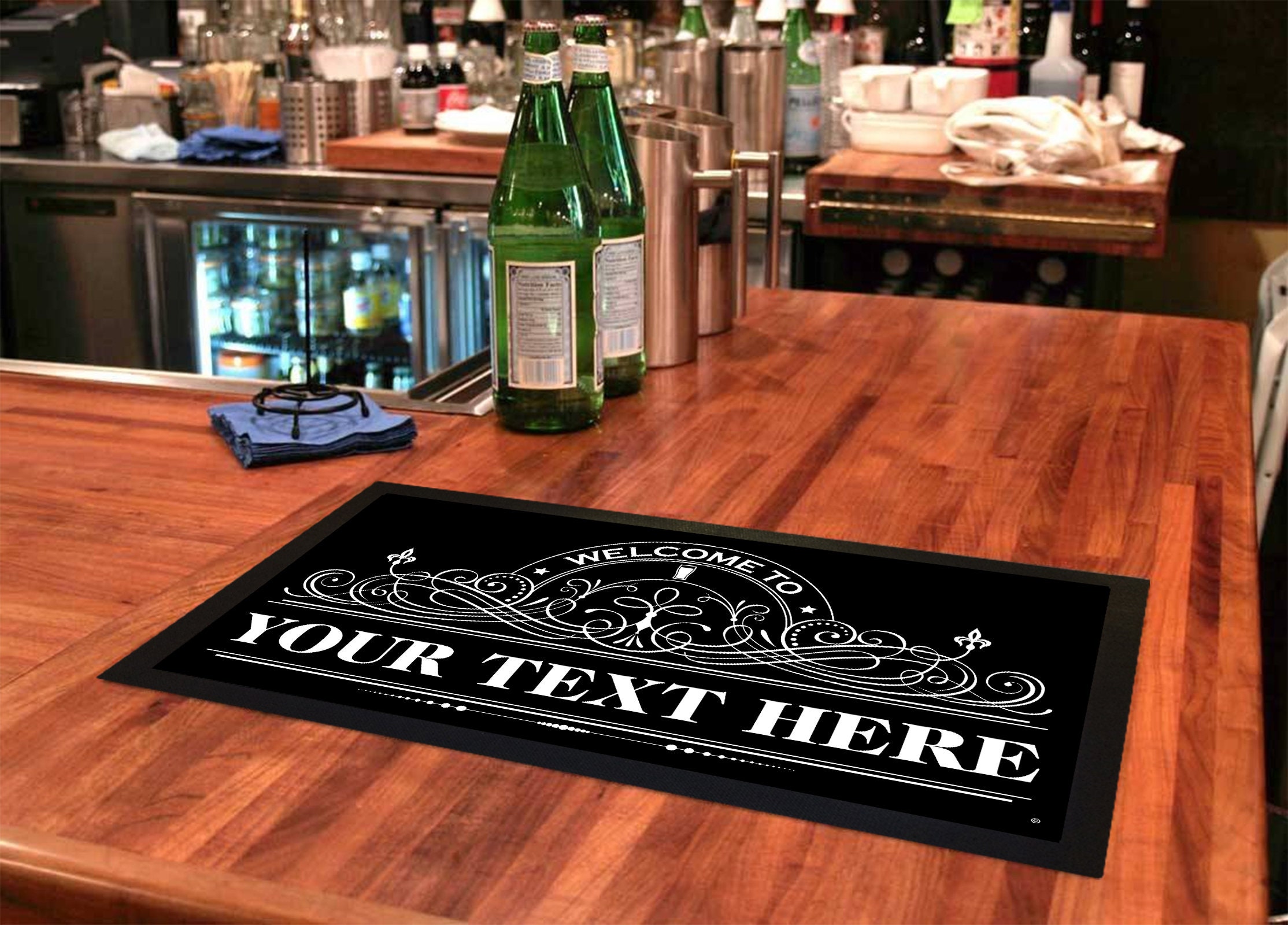 Personalized Bar Mat for Beer Enthusiasts