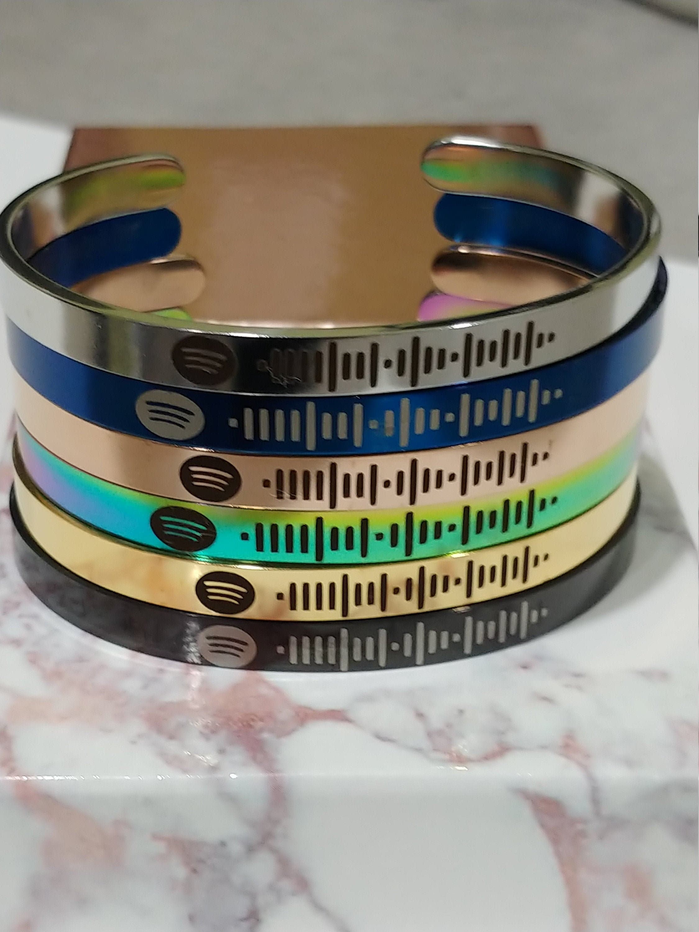 Spotify Code Cuffs for the Savvy Musician