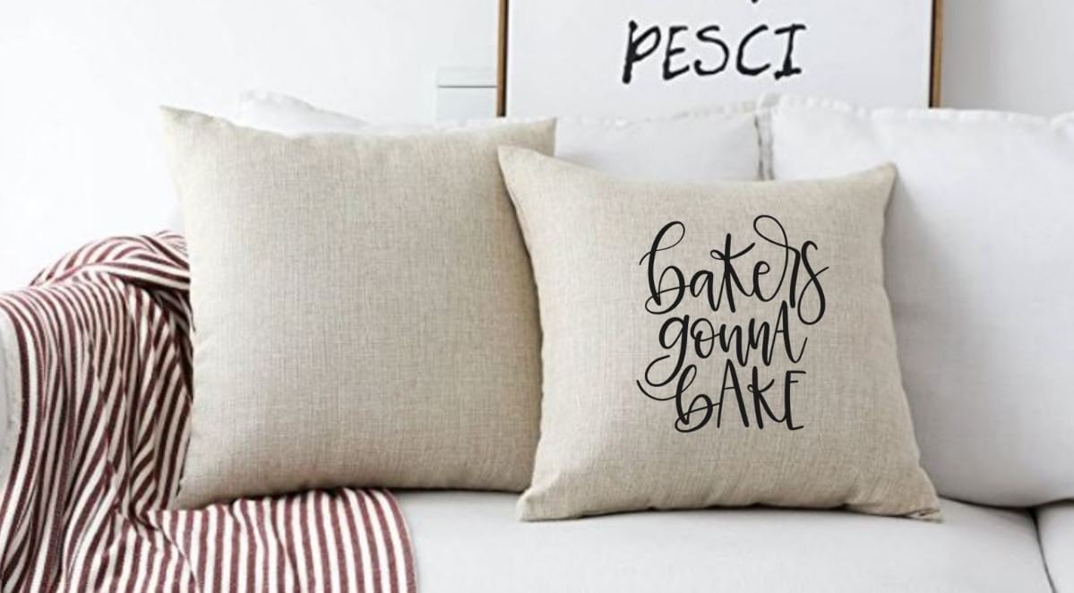 Comfortable Calligraphic Statement Pillow Cover