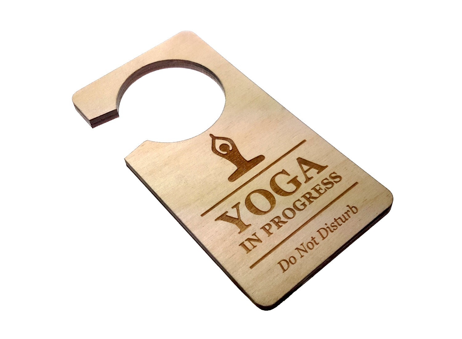 “Yoga In Progress” DND Door Sign 