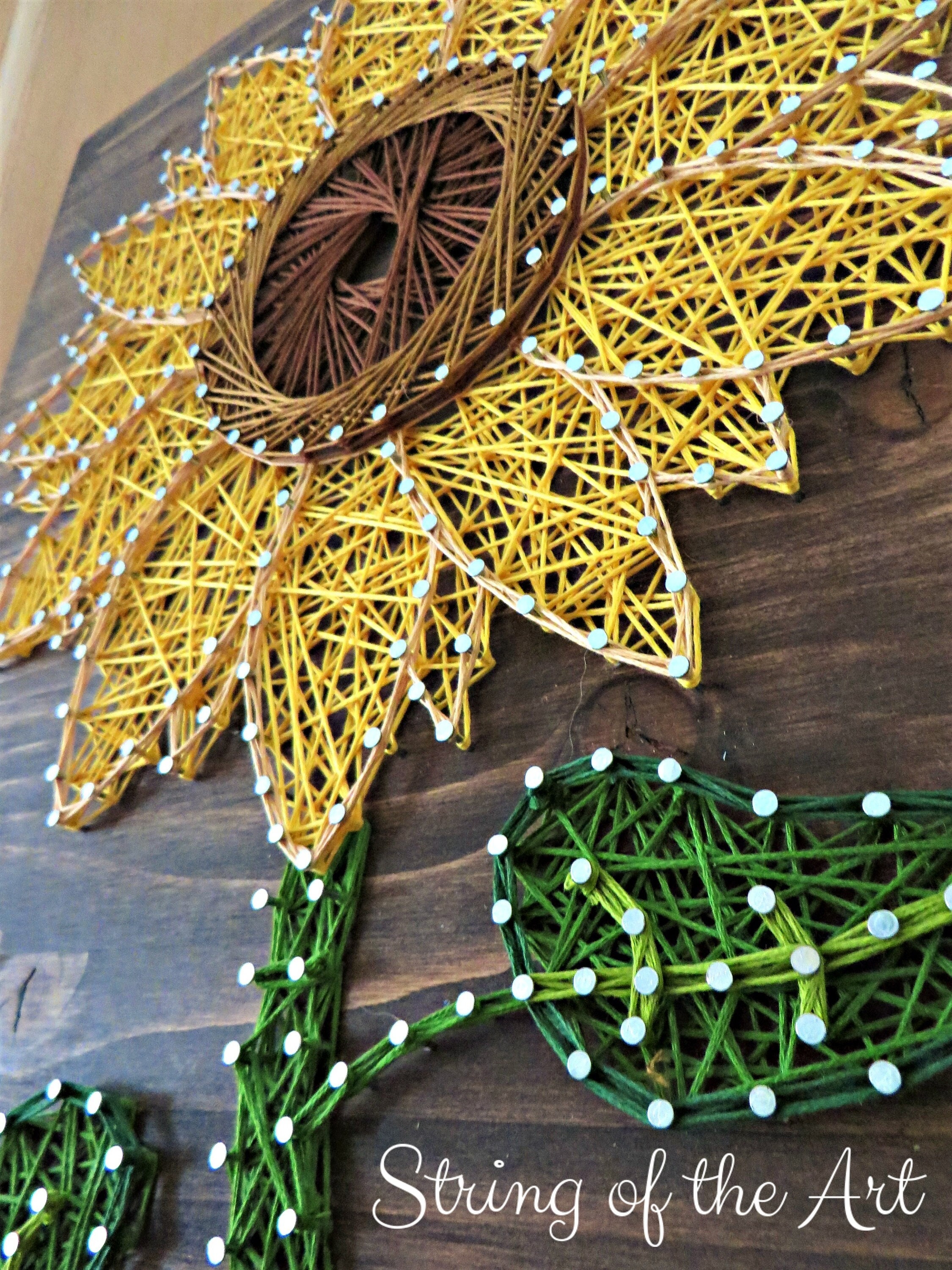 DIY Sunflower String Art
