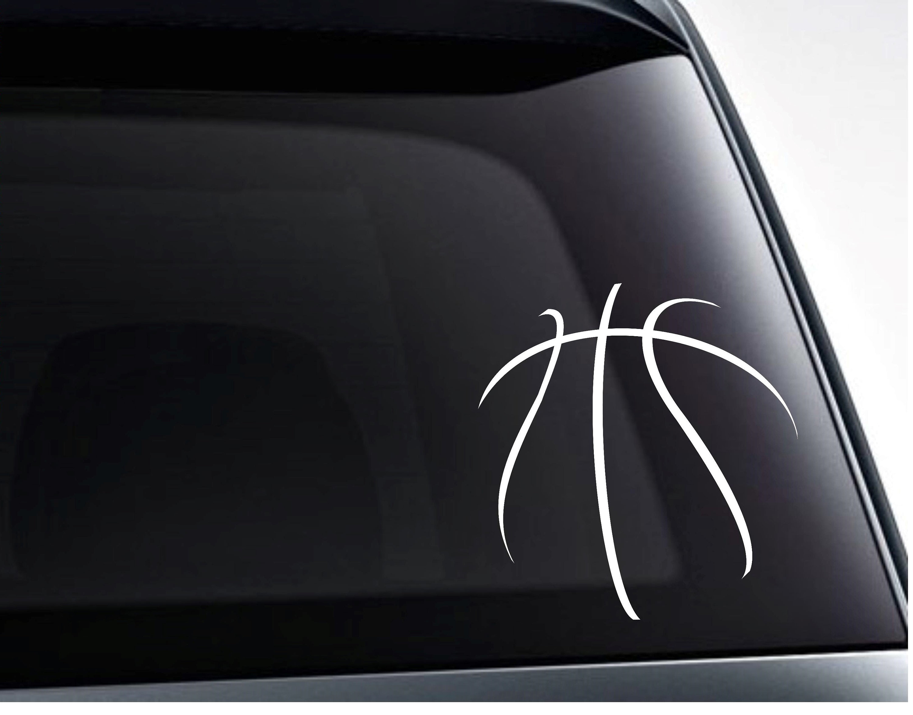 Beautiful Basketball Seams Design Sticker