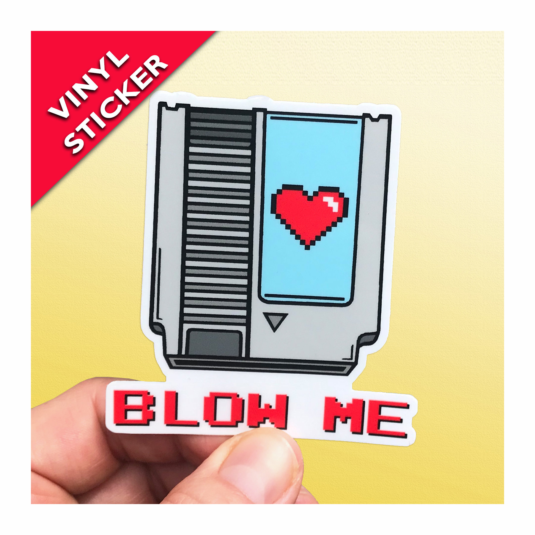 Punny Video Game Sticker