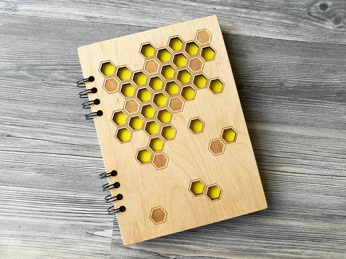 Gorgeous Custom Honeycomb Journal Notebook