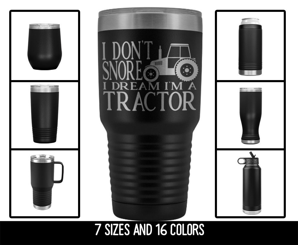 Funny, Witty and Functional Tractor-Inspired Tumbler