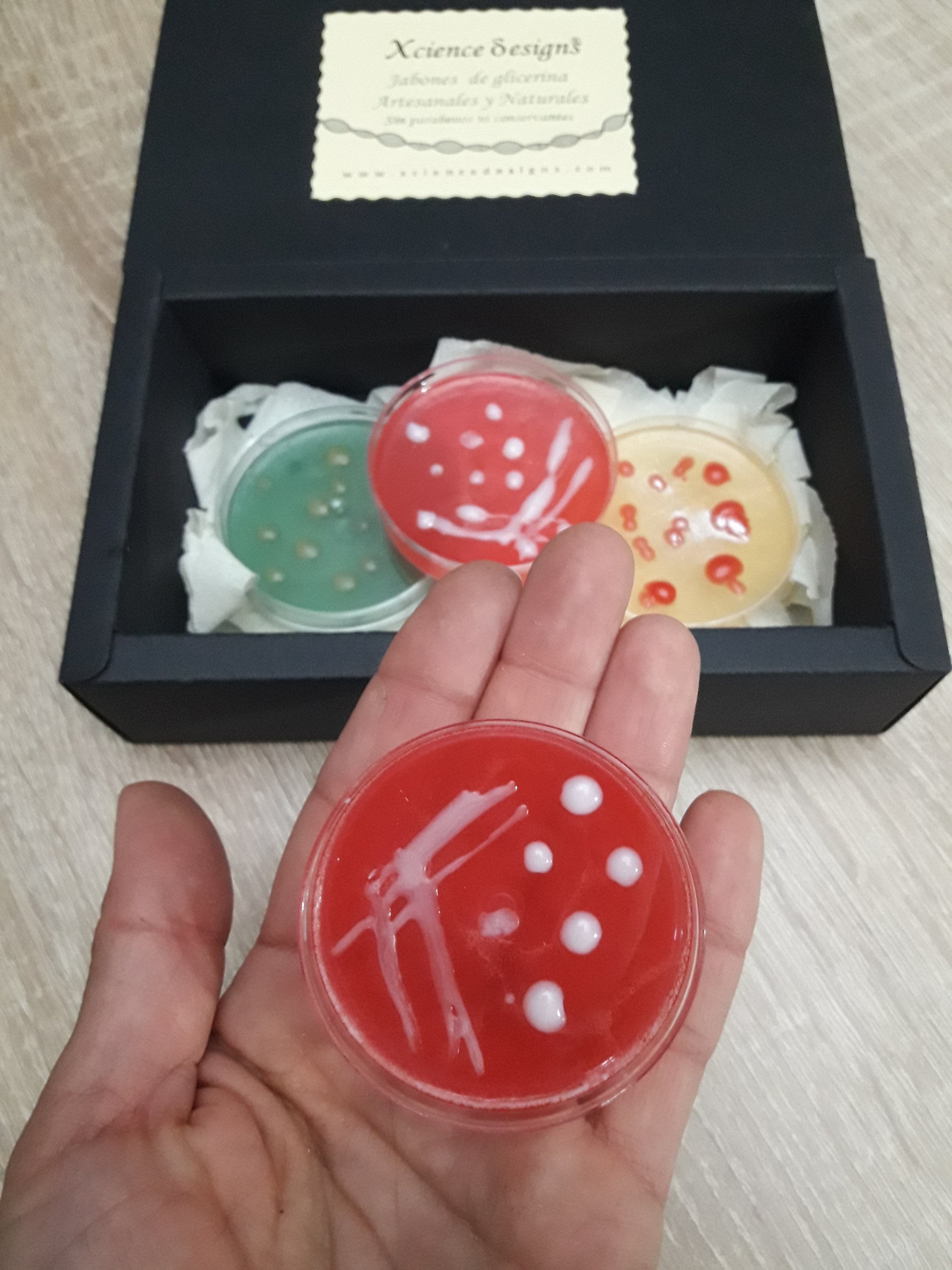 Colorful Petri Dish Soap 